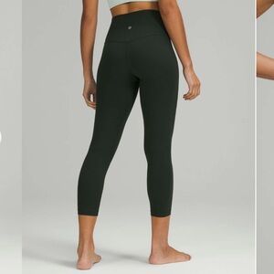 Lululemon Align High-Rise Crop 23" in Rainforest Green size 6